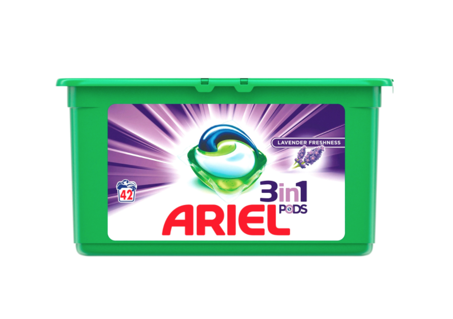 Ariel capsule pods 42 buc/cutie lavanda